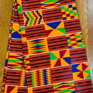 6 yards African fabric, African prints, Ankara fabric, African wax prints, Kente Prints Fabric, 100% Cotton Fabric, African Head Wraps