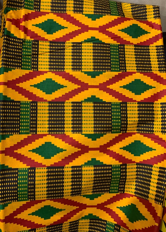 6 yards African fabric, African prints, Ankara fabric, African wax prints, Kente Prints Fabric, 100% Cotton Fabric, African Head Wraps