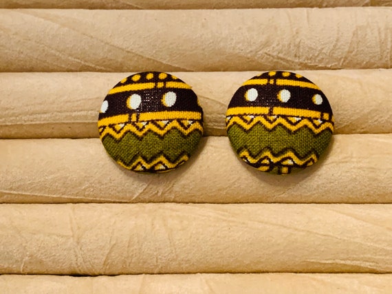 African Fabric Cufflinks, Black History Cufflinks, Gift for Fathers, Boyfriend's gift,  Groomsmen Cufflinks, Wedding Cufflinks,Gift for Dad