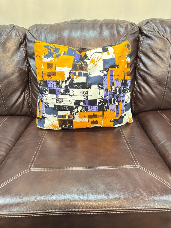 African Wax Print Pillow Cover, Accent Pillow Covers, Ankara Pillow Covers, Decorative Throw Pillow Cover, Vintage & Contemporary home decor