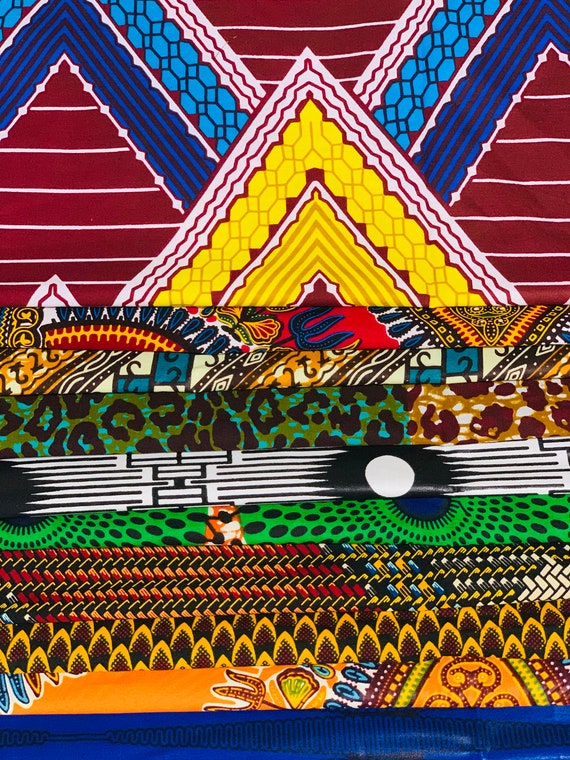 18 Fat Quarter Bundle, African fabric Fat Quarters, Africa print fabric, Ankara fabric, Wax print , African Fabric, Quilting Fat Quarters