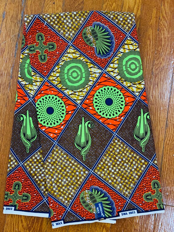 African fabric, African print, Mask fabric, Ankara fabric, African wax print, Kente Print Fabric, 100% Cotton Fabric African Head Wrap