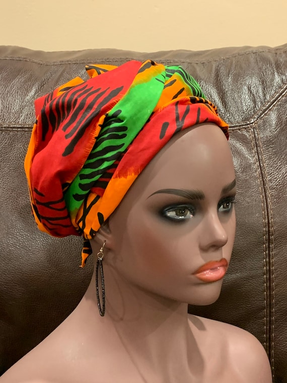 African Fabric Headwrap, African Fabric Neck Warmer, African Head Wrap, Ankara Fabric Earrings, African Fabric Accessories,  African Fashion