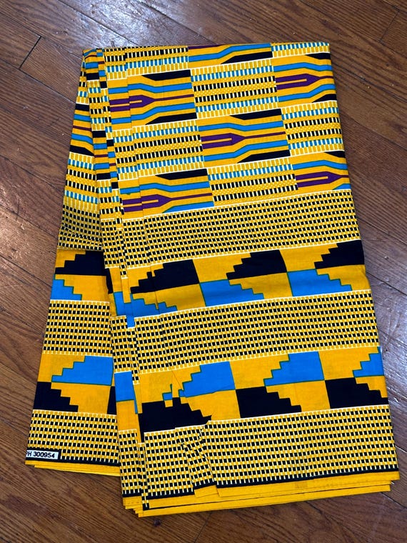 6 yards African fabric, African prints, Ankara fabric, African wax prints, Kente Prints Fabric, 100% Cotton Fabric, African Head Wraps