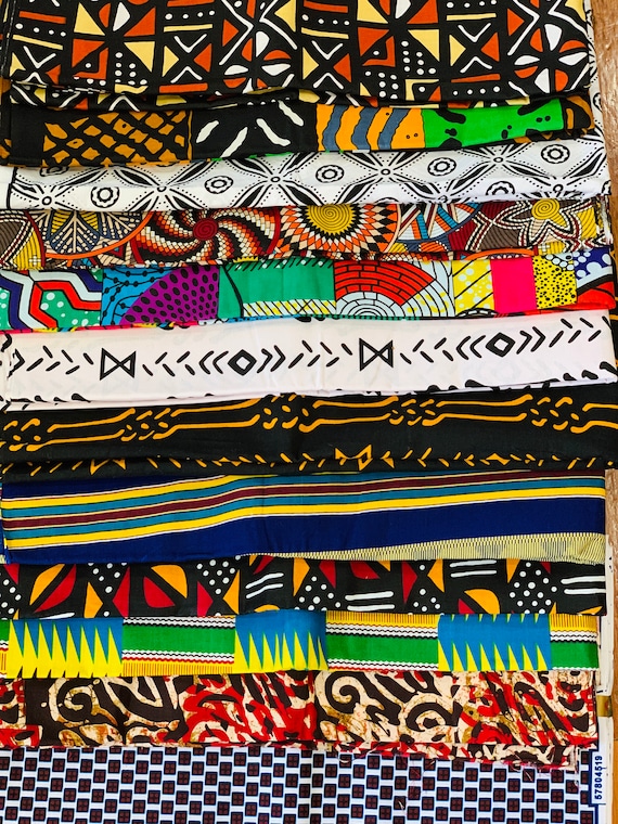 12 Fat Quarter Bundle, African fabric Fat Quarters, Africa print fabric, Ankara fabric, African Wax print Fabric, Quilting Fat Quarters
