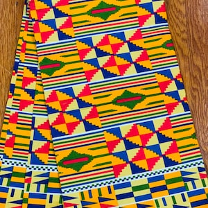 African fabric, African print, Mask fabric, Ankara fabric, African wax print, Kente Print Fabric, 100% Cotton Fabric African Head Wrap