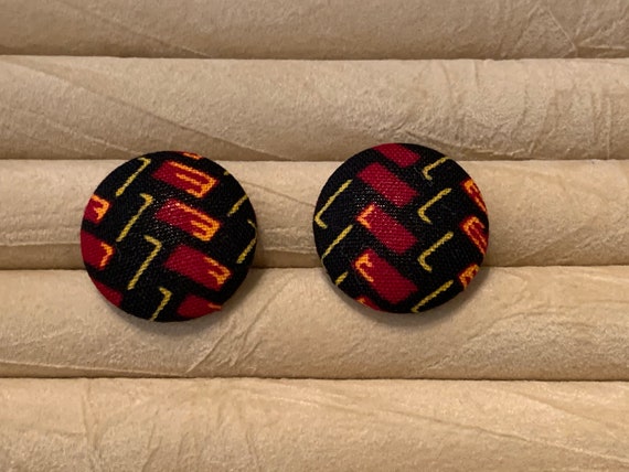 African Fabric Cufflinks, Black History Cufflinks, Gift for Fathers, Boyfriend's gift,  Groomsmen Cufflinks, Wedding Cufflinks,Gift for Dad