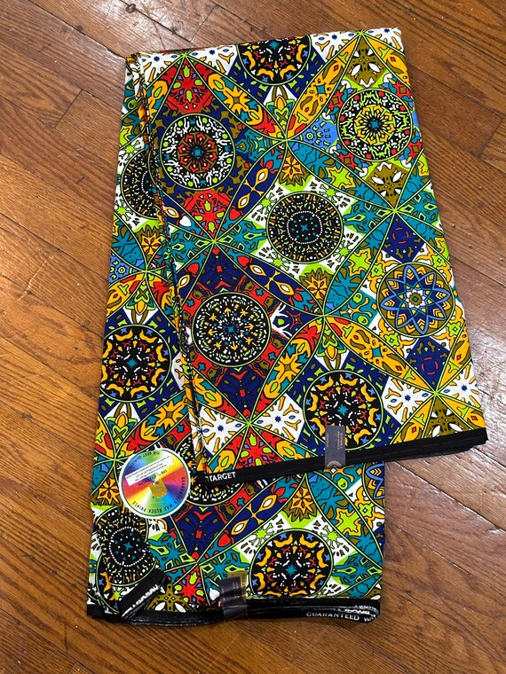 6 yards African fabric, African prints, Ankara fabric, African wax prints, Kente Prints Fabric, 100% Cotton Fabric, African Head Wraps