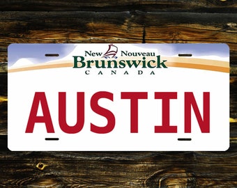 Plaque d'immatriculation du Nouveau-Brunswick, voiture personnalisée, camion, vélo, plaque d'immatriculation de moto, étiquette, protégée contre les UV
