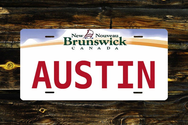 New Brunswick License Plate Personalized Car Truck Bike Etsy Canada