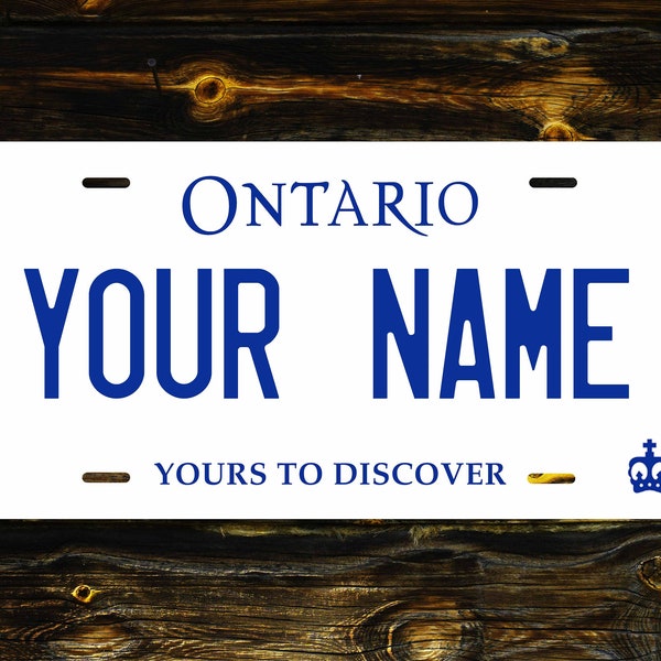 Ontario novelty personalized  license plate, province, canada, personalized car, truck, bike, motorbike  license  plate, tag, uv protected