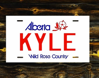 Plaque d'immatriculation de l'Alberta, province, canada, voiture personnalisée, camion, vélo, plaque d'immatriculation de moto, étiquette, protégée contre les uv