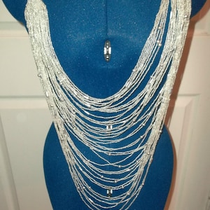 Rare Vintage Estate Marc Labat Glass Beaded Necklace