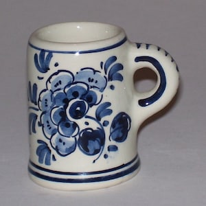 Vintage Rare Delft Velsen Shot Glass / Toothpick Holder