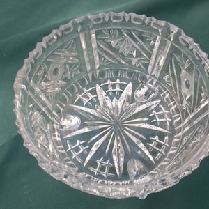 Vintage Crystal Compote / Candy Dish