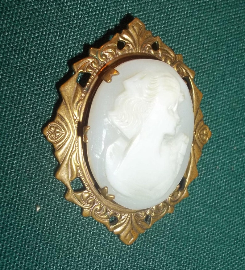 Mujeres Dama Vintage Camafeo Broche Pin Colgante Fiesta Moda Regalo De Navidad Reino Unido