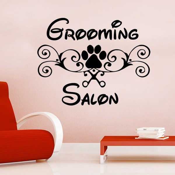Dog Grooming Window Decals Etsy Canada