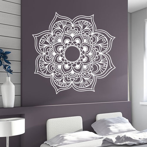 Mandala Wall Stickers Flower Decals Wall Murals for - Etsy