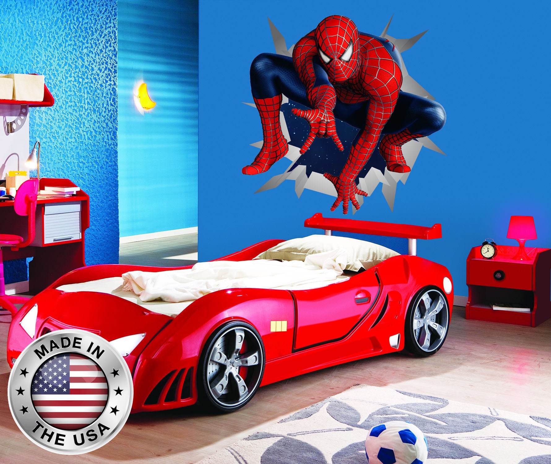 Spiderman Wall Decal. Superhero Vinyl Sticker Murals. Etsy