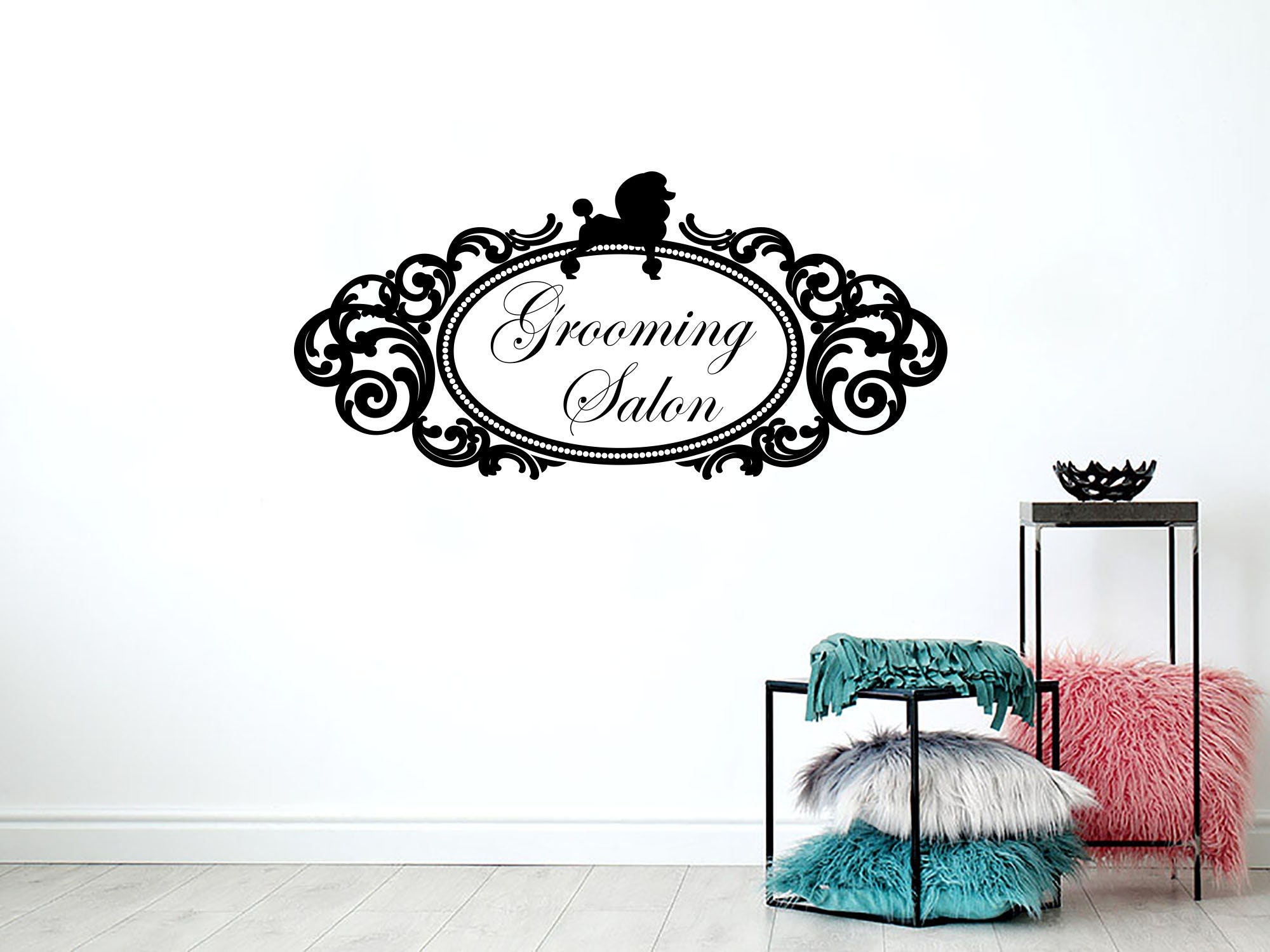 Dog Wall Decal Animals Vinyl Sticker Decals Petshop Grooming | Etsy