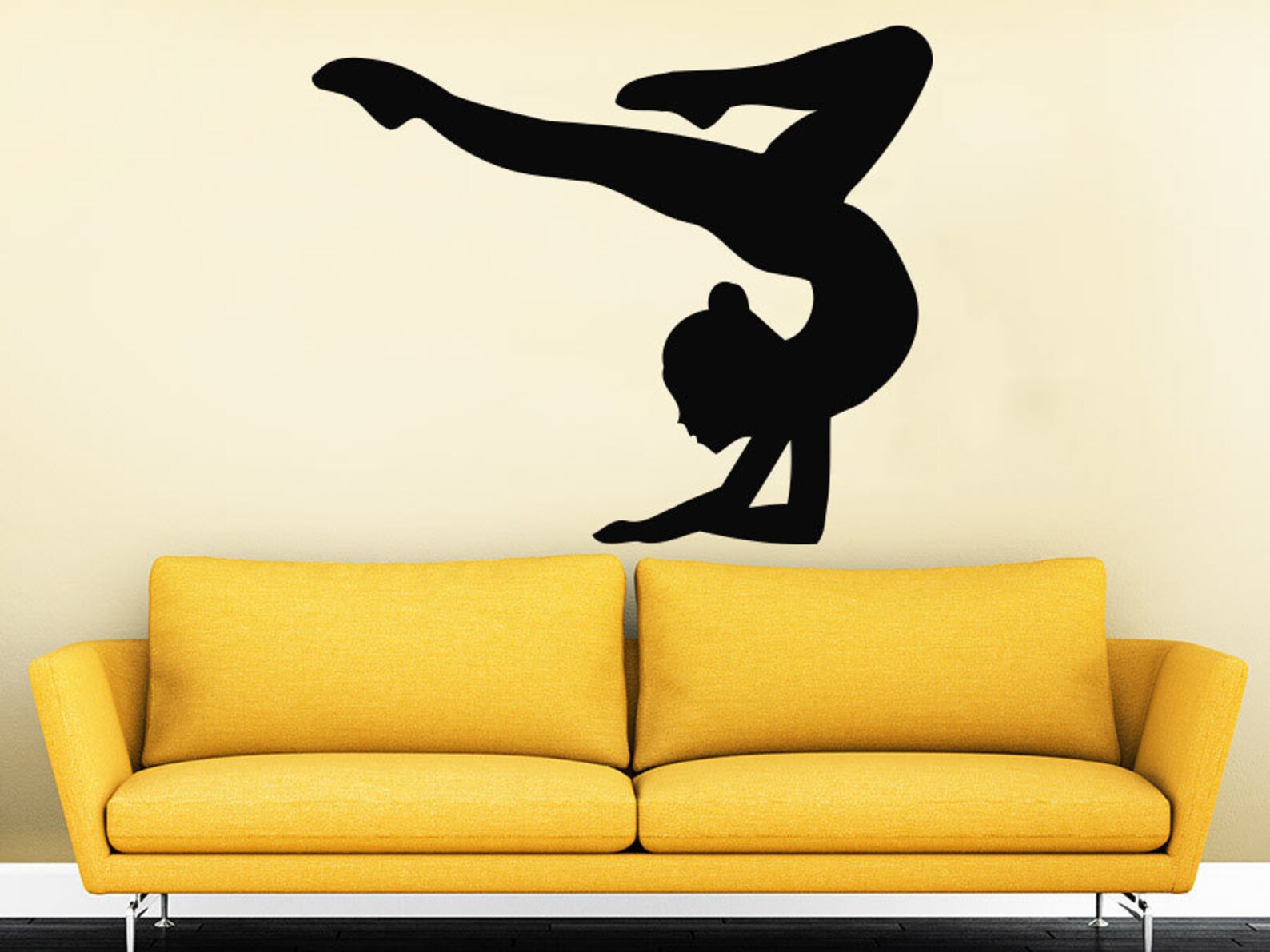Gymnast Wall Decals Sport Girl Gymnastics Dance Studio Decal Etsy