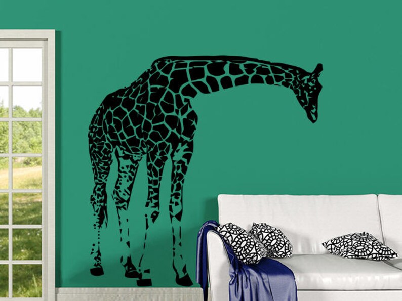 Giraffe Wall Decals Animals Vinyl Sticker Living Room Decor Baby Kids Home Art Boy Girl Nursery C548