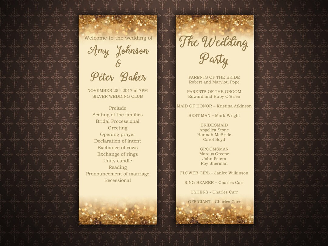 gold-glitter-wedding-program-template-editable-text-diy-instant