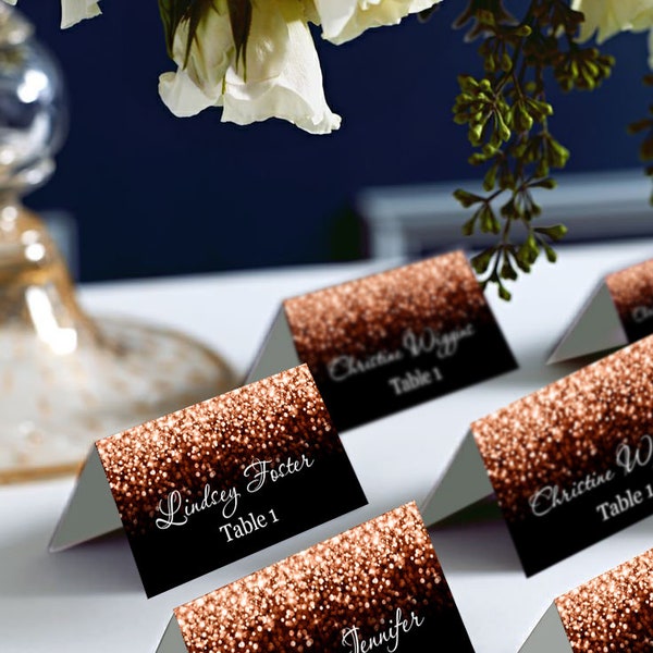 Gold Place Card - Etsy