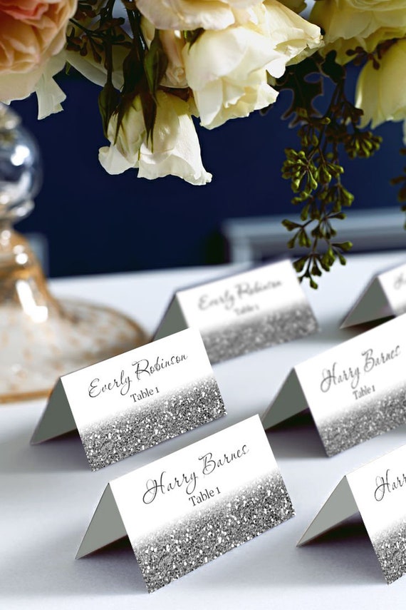 DIY Wedding Place Cards With Real Flowers