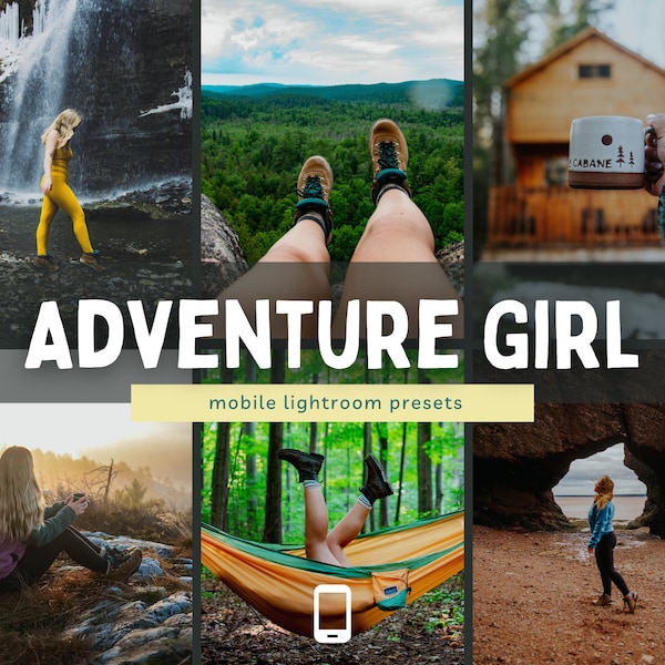 10 ADVENTURE GIRL Mobile Lightroom Presets | Granola Girl Photography Travel Insta Blogger Hiking Camper Pinterest socialmedia android apple