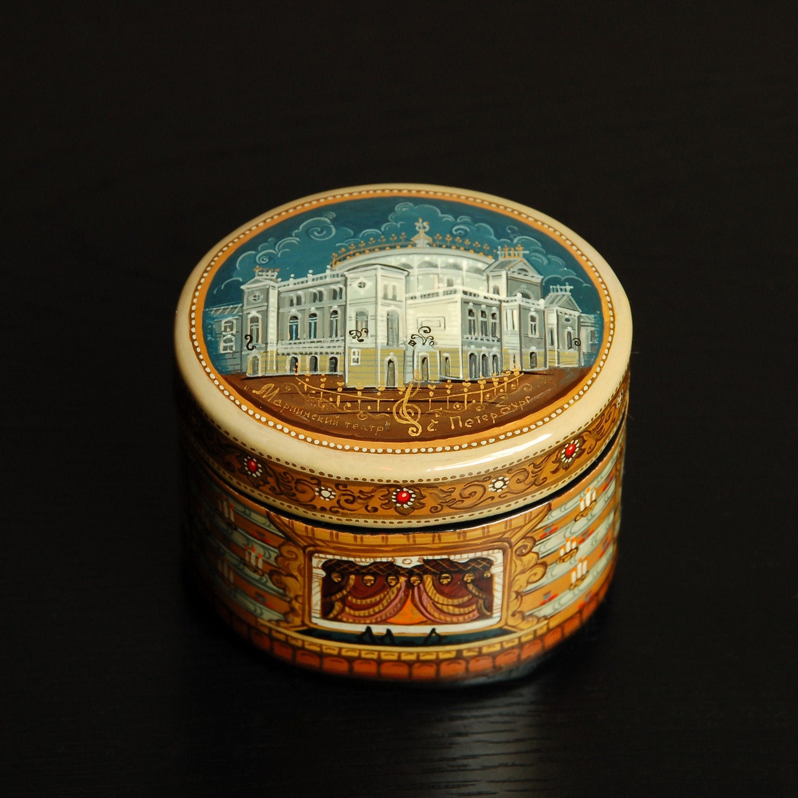 Russian lacquer box Mariinsky Ballet Theatre Stage Etsy
