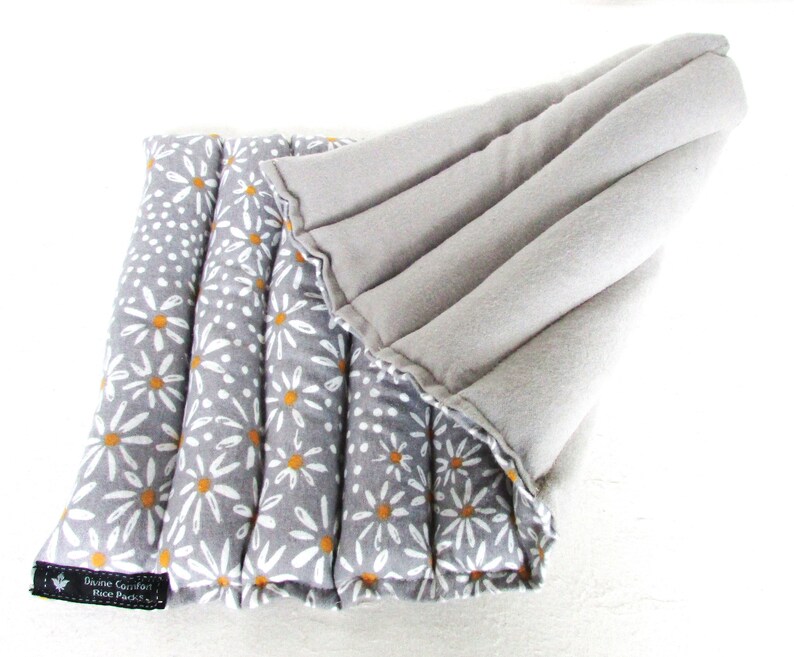 Postpartum Lumbar Low Back Microwave Rice Heating Pad, Unscented Gray