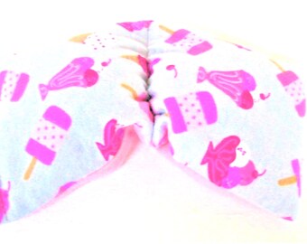 Ice Cream Print Flannel Eye Pillow, Hot Cold Therapy Rice Pack