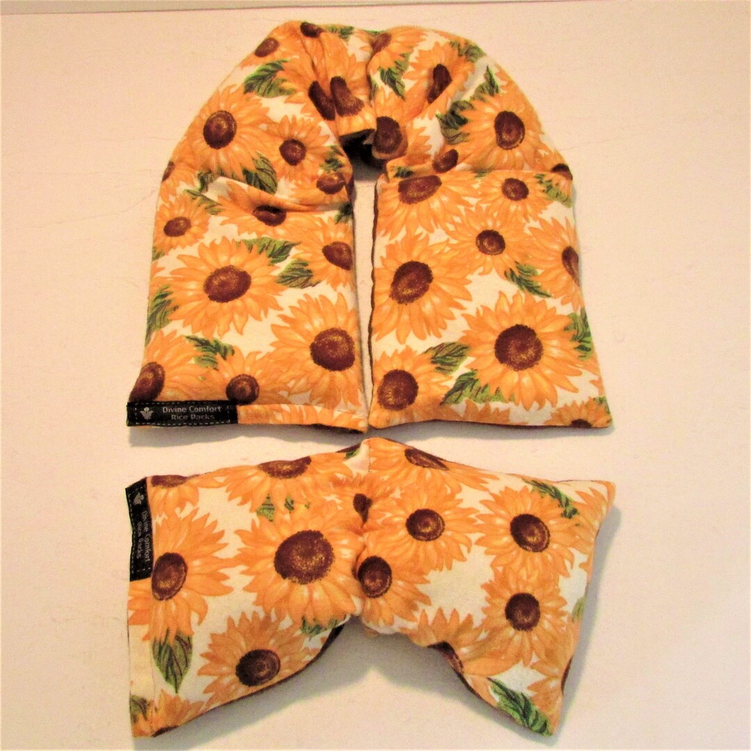 Hot Cold Microwave Rice Heat Pad, Microwavable Heating Pack, Fibromyalgia Muscle Tension Pain