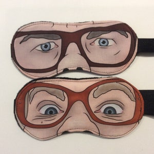 League of Gentlemen/Tubbs/Edward/Papa Lazarou Inspired Illustrated Sleep Masks/Eye Masks/Travel Masks/Unusual/Christmas Gift Idea/Sleepmask