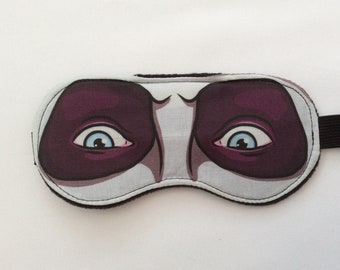 Beetlejuice Inspired Illustrated Sleep mask/Eye Masks/Travel Mask/Tim Burton/Beetlejuice/Betelgeuse/Winona Ryder/Cult Movie/Unusual Gift