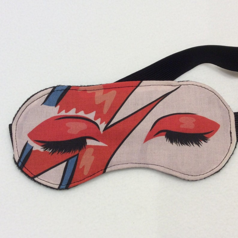 David Bowie/Aladdin Sane/ Inspired Sleep Mask/Eye Masks/Travel image 0