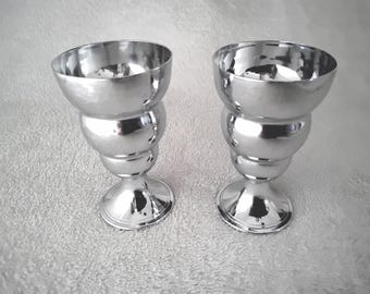 Vintage 1930's Original Farberware Art Deco Bubble Cocktail Shaker Cups "Very Rare"