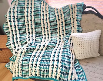 Crochet Cables Throw Digital Download Pattern