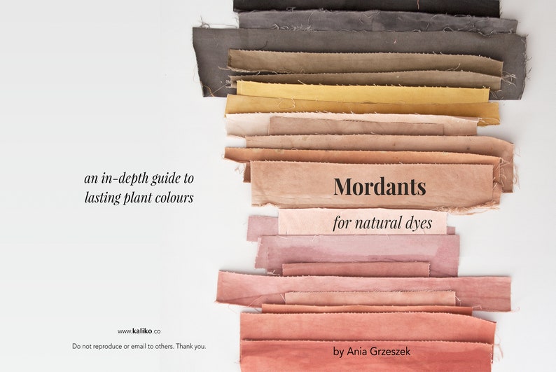 Mordants for Natural Dyes an Indepth Guide to Lasting Plant Etsy