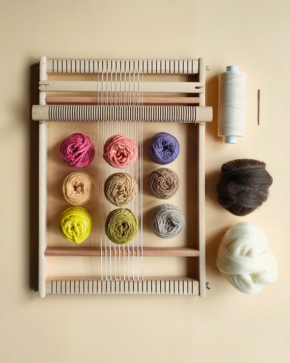 Embroidery Weaving Kit - Warped Fibers