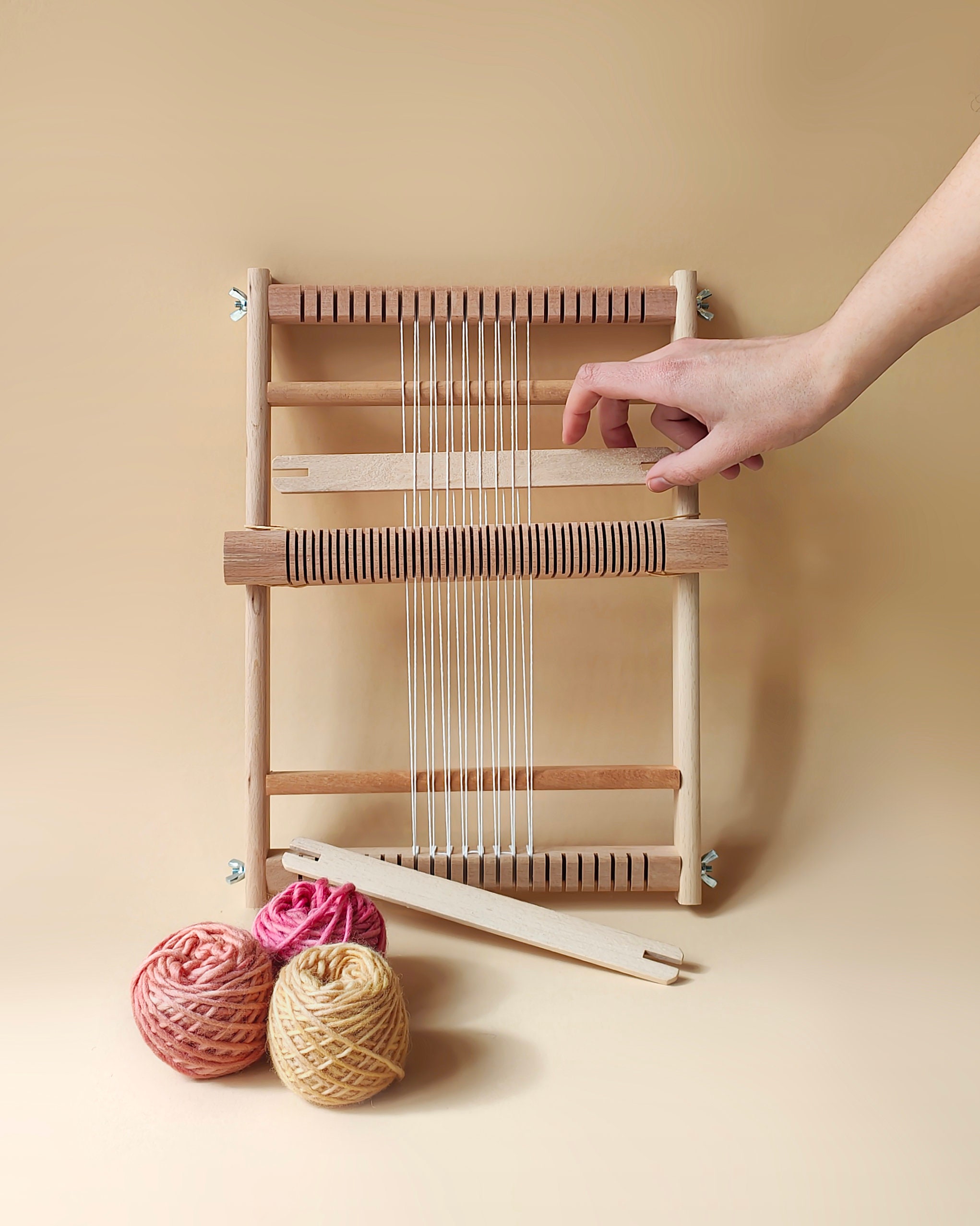 X Large Weaving Loom Kit, Also Known as Tapestry Weave Loom Lap Heddle Loom  With Stand, Weave Frame Loom, for Beginners DIY 