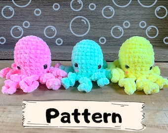 PDF PATTERN, Crochet Amigurumi Octopus | Octopus Pattern Beginner