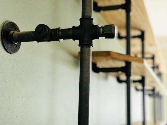 Industrial Gas Pipe Frame Solid Uk Grown Ash Hardwood Wood Etsy