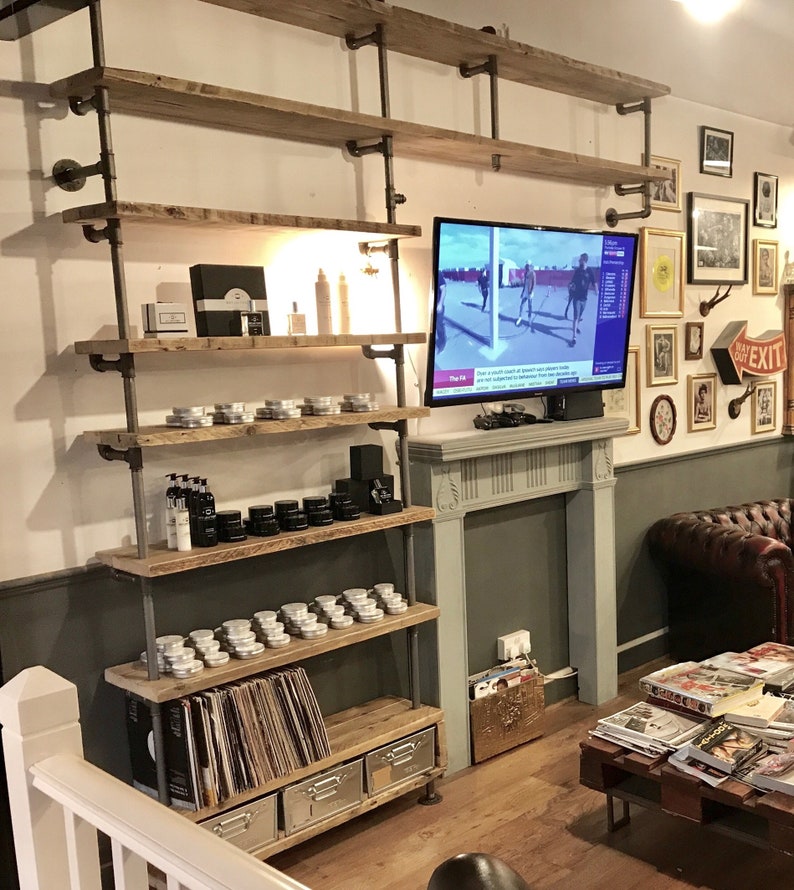 Gas Pipe & Reclaimed Wood Pantry / Kitchen / Utility ...