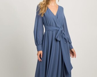 etsy wrap dress bridesmaid