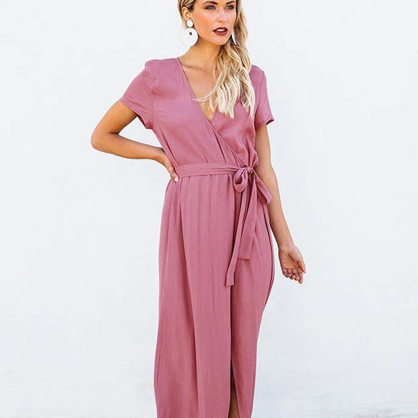 Maxi Wrap Dress - Etsy