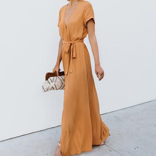 Maxi Wrap Dress Wrap Dresses Long Dress ...