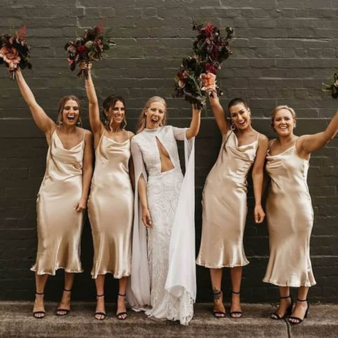 Satin bridesmaid dress wedding dress bridesmaid dresses image 1