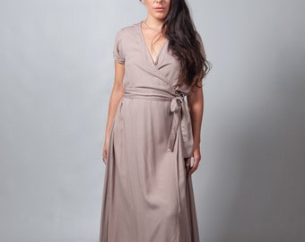 Soft Gray Bridesmaid Dress